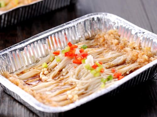 殷都锡纸烤金针菇